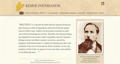 Desktop Screenshot of kehoefoundation.org