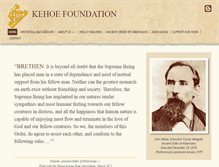 Tablet Screenshot of kehoefoundation.org